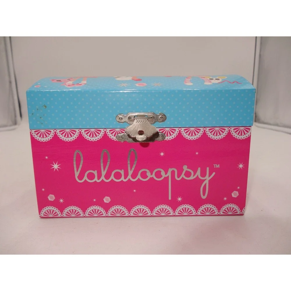 Lalaloopsy‎ Musical Jewelry Box Pink Blue Ballerina Spinning Figure Works